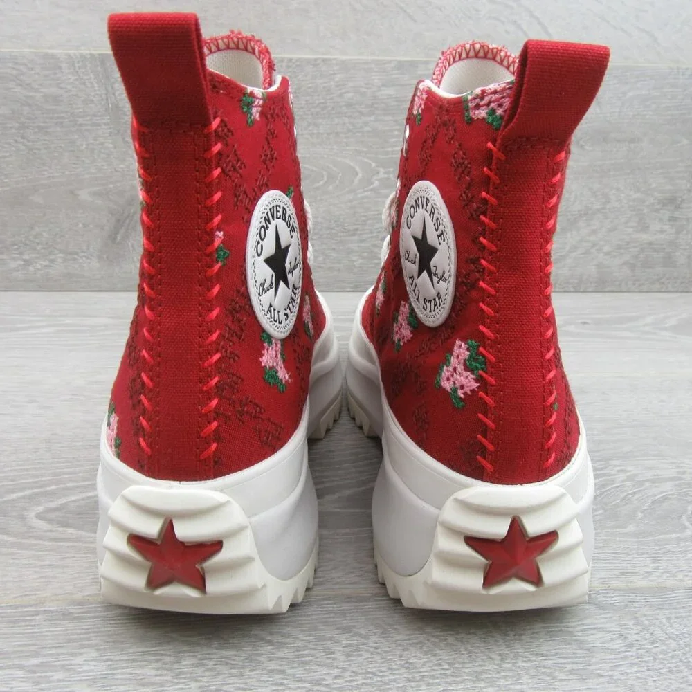 Converse Run Star Hike Platform Rose Cross Stitch Women's Size 8 NEW - Picture 8 of 16